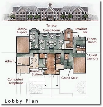 Staybridge Suites Round Rock Lobby Plan